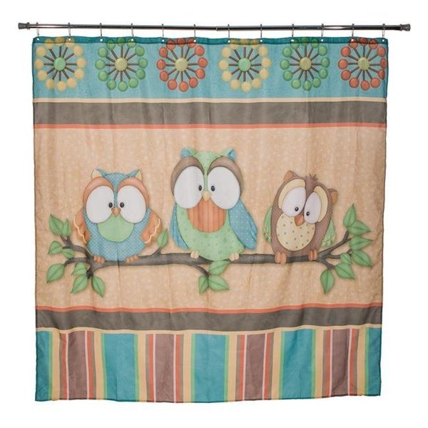 Borders Unlimited Borders Unlimited 70018 Whos Hoo Shower Curtain 70018